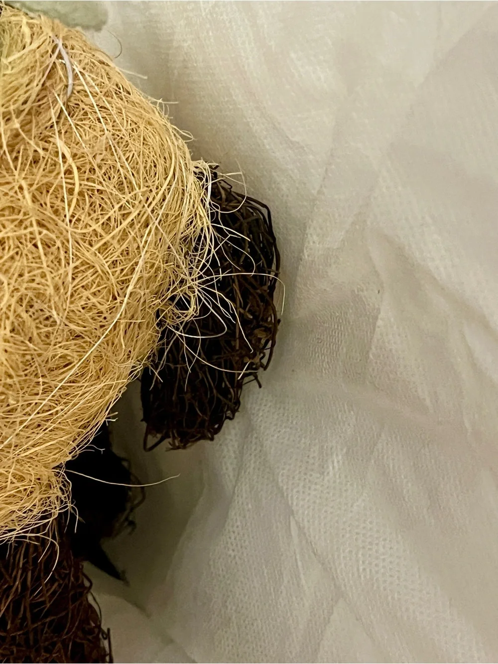 Elephant Woven Fiber Planter Basket Animal Decorative Plant Holder Rustic Décor